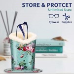 Plush Lined Anti-scratch Eyeglasses Holder Protective Glasses Stand Case
