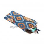 Signare Tapestry Glasses Case for Women Eyeglass Case with Mexican Folk Art Design