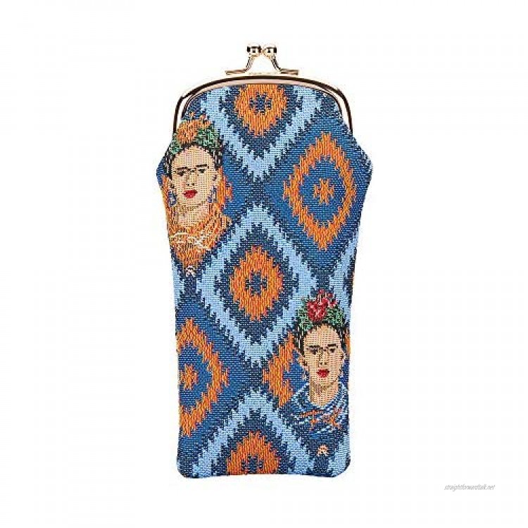 Signare Tapestry Glasses Case for Women Eyeglass Case with Mexican Folk Art Design