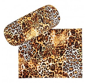 VON LILIENFELD Glasses Case Leopard Animal Print Cleaning Cloth Spectacle Cases Lightweight Stable Present Leo