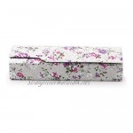 XINMADE Floral Hard Eyeglasses Case With Magnetic Clasp