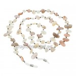 Baoblaze Eyeglass Necklaces Eyeglass Band Fashionable Glasses Jewelry Sunglasses With Colorful Beaded Shells Chain Holder