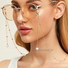 Bohend Fashion Women Glasses Chain Gold Pearls Face Mask Chain Pearl Sunglasses Chain Accessories For Glass and Face Masks