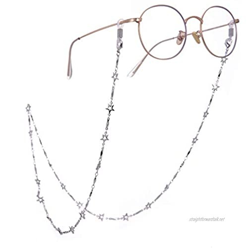 cooltime Five-Pointed Star Eyeglass Chain Holder Eyewear Accessories for Men Women