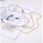 cooltime Letter O Eyeglass Chain Holder Eyewear Accessories for Men Women (gold1-black Rubber)