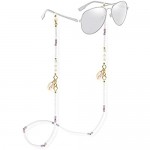 C·QUAN CHI Women's Glasses Chains Holder Eyeglass Chain Eyewear Retainer Anti-Slip Multicolour Beaded Spectacles Sunglass Holder Glasses Cords(66-68cm)