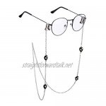 Crystal Eyeglass Chain Titanium Steel Glasses Strap Sunglasses Lanyard Necklace