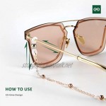 Eli-time Beaded Eyewear Chain Fit Sunglasses/Glasses/Reading Glasses Strap and Glasses Holder for Women