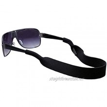 erioctry Sports Unisex Neoprene Glasses Cord Elastic Strap Eyewear Sunglass Retainer Black for Men and Women