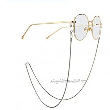 Glasses Chains Snake Chain Lanyard Spectacles Holder Women's Glasses Chain Necklace Gold And Silver Sunglasses Glasses Chain Gift for family (Color : Silver)
