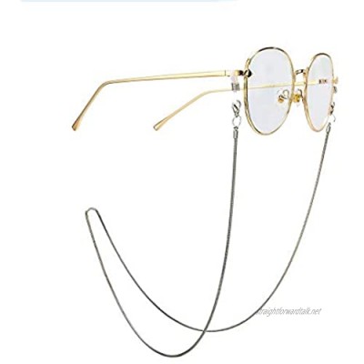 Glasses Chains Snake Chain Lanyard Spectacles Holder Women's Glasses Chain Necklace Gold And Silver Sunglasses Glasses Chain Gift for family (Color : Silver)