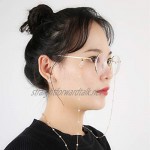 Glasses Strap Eli-time Glasses Chain with an Extra Pair Lobster Clasp Pearl Beaded Spectacles Cord Fit for Glasses/Sunglasses/Reading Glasses [Anti-rust] [anti-oxidation]