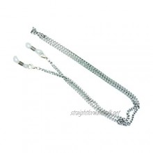 GoOpticians Stainless Steel Traditional Fasten Glasses Curb Chain Necklace Spectacle Cord