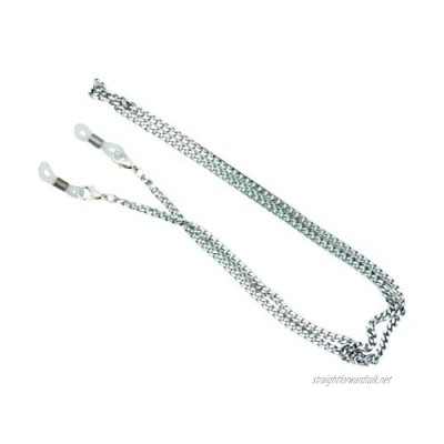 GoOpticians Stainless Steel Traditional Fasten Glasses Curb Chain Necklace Spectacle Cord