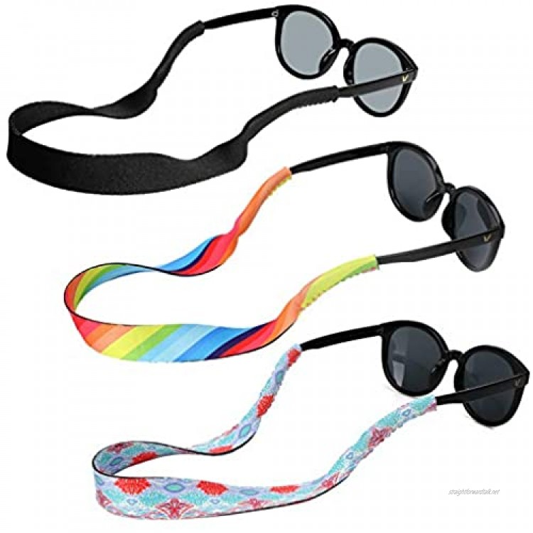 Hifot Sunglasses Holder Strap 3 Style Adjustable Floating Eyewear Retainer Quick Dry Neoprene Eyeglasses Strap Retainer
