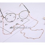 LIKGREAT 2 Pcs Eyeglass Sunglass Chain for Women Beaded Reading Glasses Cord