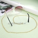 LIKGREAT Flat Link Chain Reading Glasses Chains Sunglasses Chain Lanyards Eyeglasses Strap Eyewear Cord Rope Strap for Women