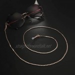 LIKGREAT Simple Fashion Round Metal Glasses Chain Sunglasses Holder Chain Lanyard Straps Reading Eyeglasses Holder