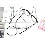 nuoshen 4 Pack Glasses Cord 1x Microfiber Cleaning Cloth Eyeglasses Straps Eyeglasses Lanyard Glass Cord Retainer for Men Women