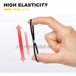 Perfeclan 20pcs Eyeglasses Glasses Spectacles Chain String Holder Strap Retainer End Loop Connectors - Black and Translucent White