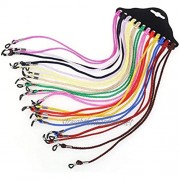 Sunglass Holder Strap 12 Pieces Glasses Lanyard Multi-Color Adjustable Neck String Eyewear Retainer Cord for Sports and Outdoor 12 Colors