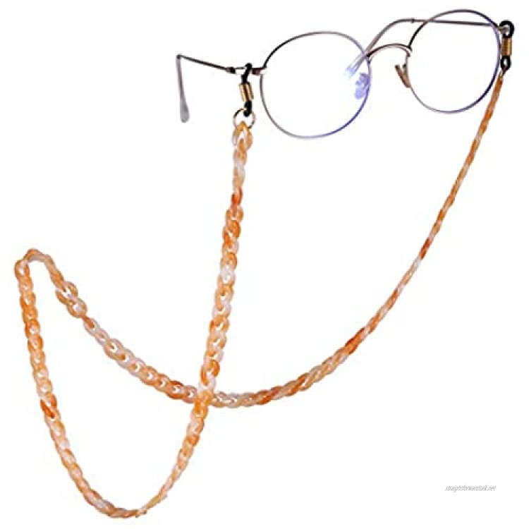 VASSAGO Women’s Men’s Acrylic Twist Link Resin Sunglasses Eyewear Chain Eyeglasses Secure Holder Strap Cord for Reading Vacation