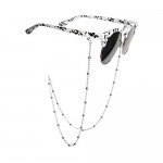 Vikenner Copper Beaded Glasses Chain Holders Anti-slip Sunglasses Strap/Eyeglass Cord/Spectacles Neck String/Eyewear Lanyard Retainer for Men and Women - 80cm - Gold