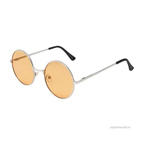 ASVP Shop® Vintage Retro Round Sunglasses Cyber Goggles Steampunk Punk Hippy