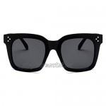 Black Square Sunglasses for Women Celeb Oversized Retro Vintage 2020 Ibiza Festival