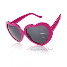 Boolavard Kids Fashion Retro Summer Heart Shape Design Lolita Sunglasses Eye Glasses Eyewear