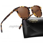 Carfia Vintage Polarised Sunglasses for Women UV Protection Keyhole Style for Driving Outdoors TS1041