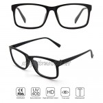 CGID CN12 Casual Fashion Basic Square Frame Clear Lens Eye Glasses