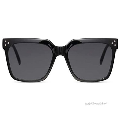 Cheapass Sunglasses Womens' Designer Style with Corner Studs in Various Colour Combinations