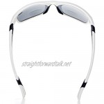 Eyekepper Fashion Sports Bifocal Sunglasses TR90 Unbreakable Outdoor Readers Baseball Running Fishing Driving Golf Softball Hiking White Frame Grey Lens +2.0