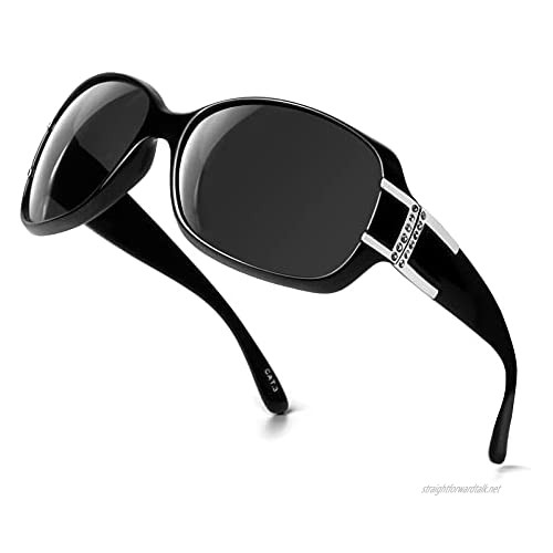 Face Shadow Oversized Sunglasses for Women Polarized Fashion 100% UV400