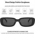 FANTESI 2 Pcs Rectangle Sunglasses UV 400 Glasses Retro Square Sunglasses Eyewear for Women