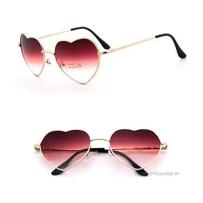 Heart Shape Festival Sunglasses for Women Lolita Retro Hippy Vintage Ibiza Festival Love