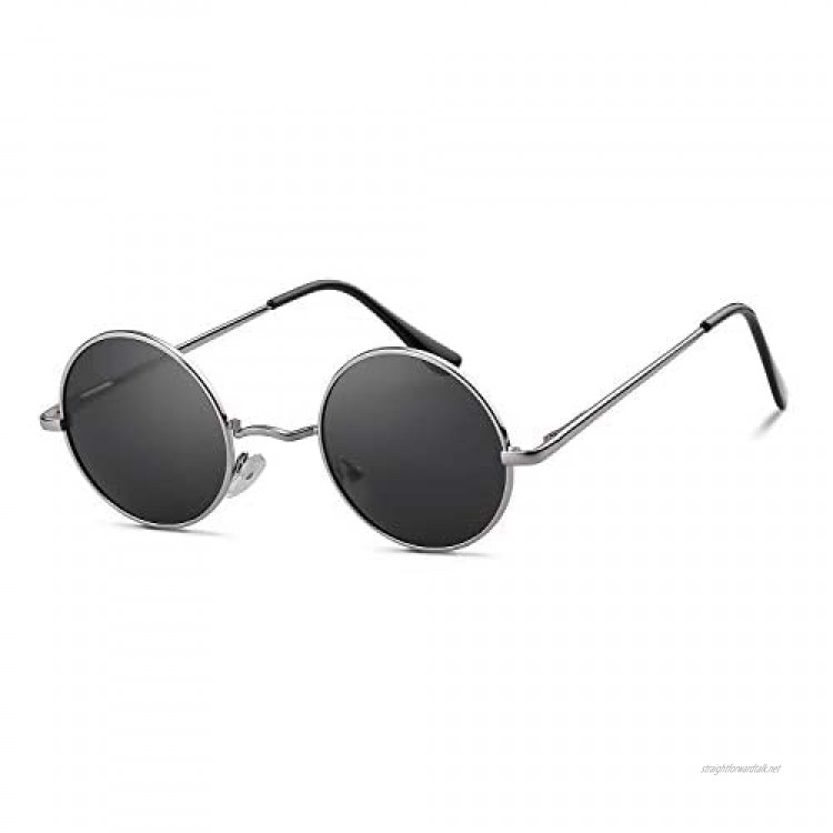 John Lennon Glasses Round Polarised Sunglasses Hippie Glasses for Women Men