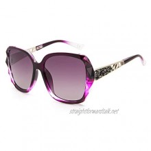 LECKIRUT Sunglasses for Women Oversized Polarised UV Protection Vintage Designer Ladies Sunglasses
