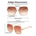 Oversized Square Sunglasses Women Big Large Frame Sun Glasses Vintage Fashion Shades UV Protection