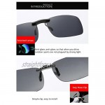 Polarized Clip on Sunglasse Classic Sunglasses for Eyeglasses/Anti-glare/UV Protection-for Glasses Outdoor/Driving/Fishing
