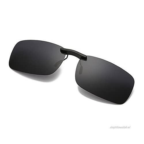 Polarized Clip on Sunglasse Classic Sunglasses for Eyeglasses/Anti-glare/UV Protection-for Glasses Outdoor/Driving/Fishing