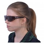 Rapid Eyewear TORTOISESHELL WOMENS POLARIZED OVER GLASSES UV400 Wrap Around Sunglasses That Fit Over Normal Prescription Spectacles for Ladies. Ideal for Driving Cycling Running & Sports. OTG