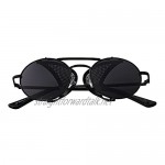 Steampunk Deep Blinder Sunglasses Retro Women Mens Round Goggles Glasses UV400