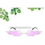 TOYANDONA Novelty Party Sunglasses Creative Funny Sunglasses Metal Sunglasses Tropical Party Eyewear Beach Photo Booth Props for Women Girls