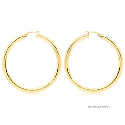 Carissima Gold 9 ct Yellow Gold 48 mm Creole Earrings