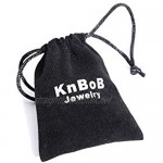 KnBob Women Black Chandelier cubic zirconia Earrings