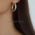 Nikita By Niki ® Thick Huggie Hoop Earrings | 18k Gold Plated | Statement Jewellery Gift For Women | Luxury Gift Box