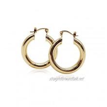 Nikita By Niki ® Thick Huggie Hoop Earrings | 18k Gold Plated | Statement Jewellery Gift For Women | Luxury Gift Box