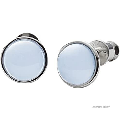 Skagen Sea Glass Silver-Tone Stud Earrings